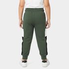 Boys' Green Jogger Fit Graphic Printed Pyjama, Dark Green, small