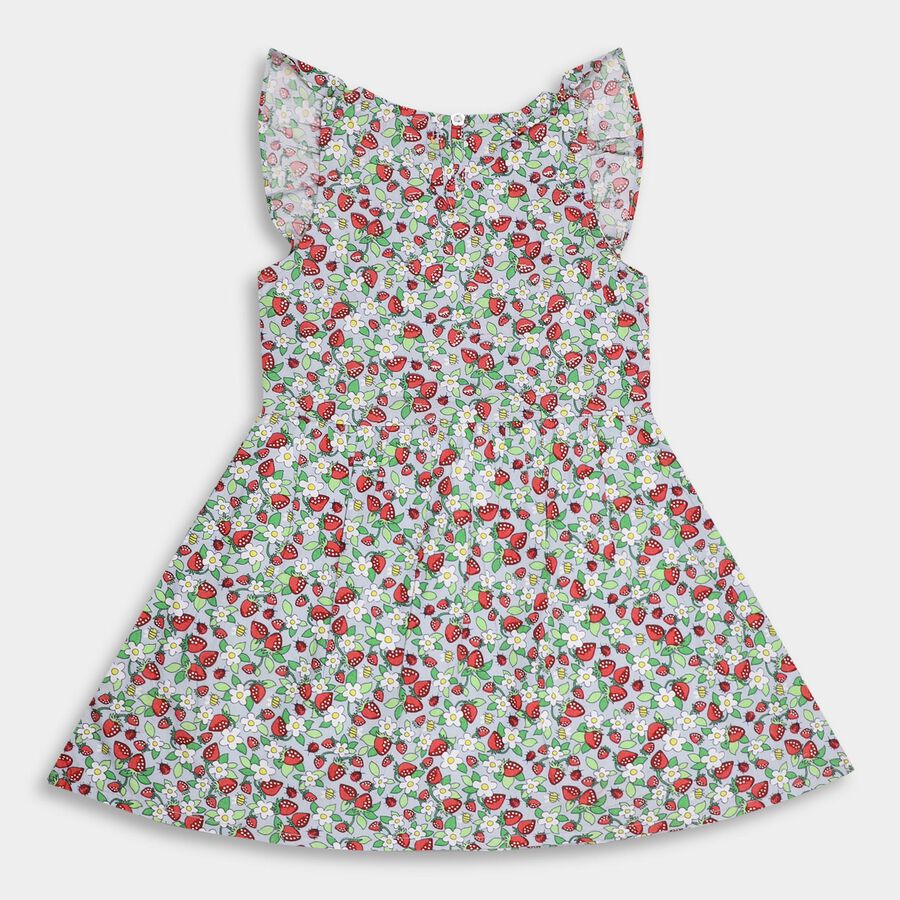 Girls' Frock, Light Green, large image number null