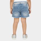 Girls' Shorts, हल्का नीला, small