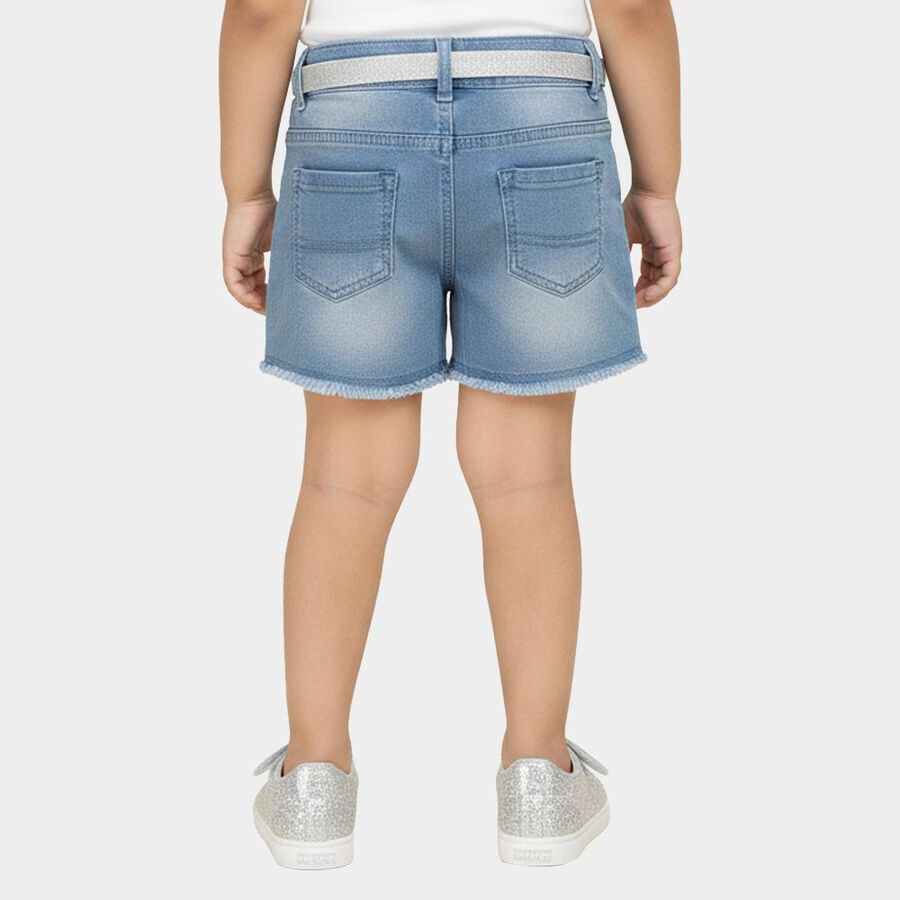 Girls' Shorts, हल्का नीला, large