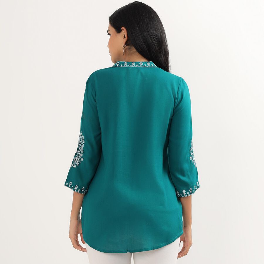 Ladies' Kurti, Dark Green, large image number null