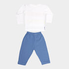 Infants Cotton Baba Suit, Dark Blue, small image number null