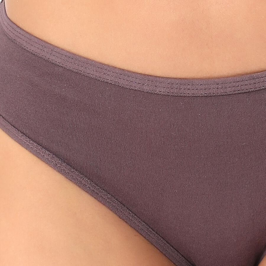 Women's Purple Regular Fit Cotton Panty, Purple, large