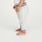 Infants Light Heather Grey Rainbow Waistband Cotton Blend Pyjama, Melange Light Grey, small image number null