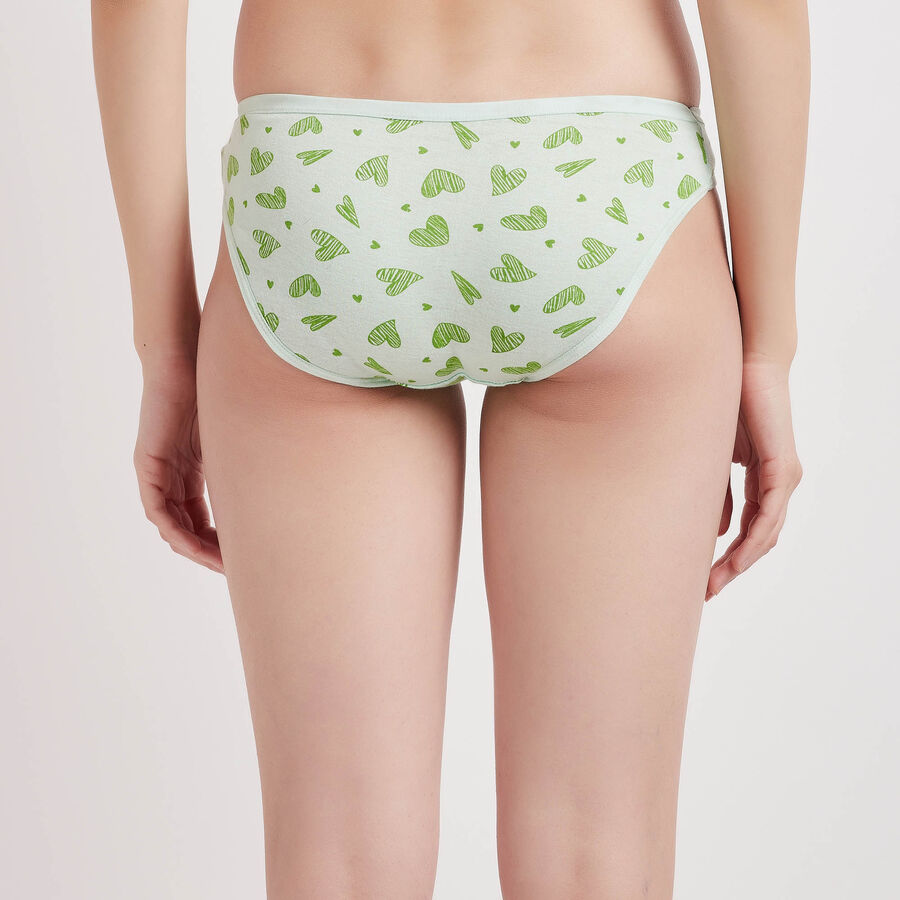 Cotton Printed Panty, Light Green, large image number null