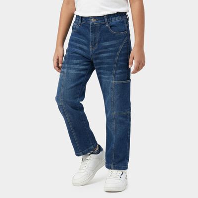 Boys' Blue Regular Fit Jeans