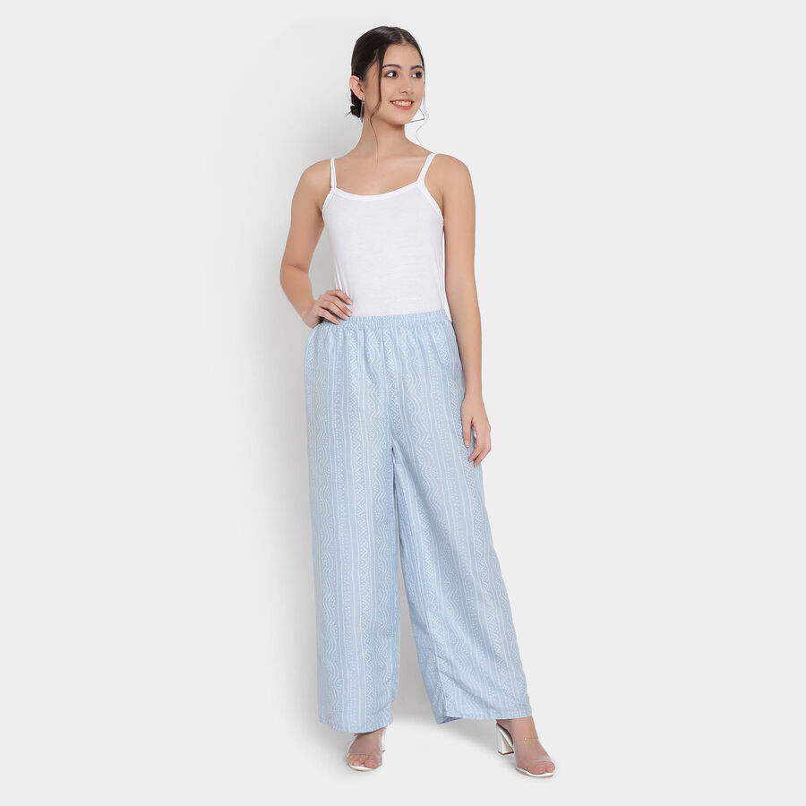 Printed Palazzo, Light Blue, large image number null