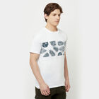 Cut & Sew Round Neck T-Shirt, White, small image number null