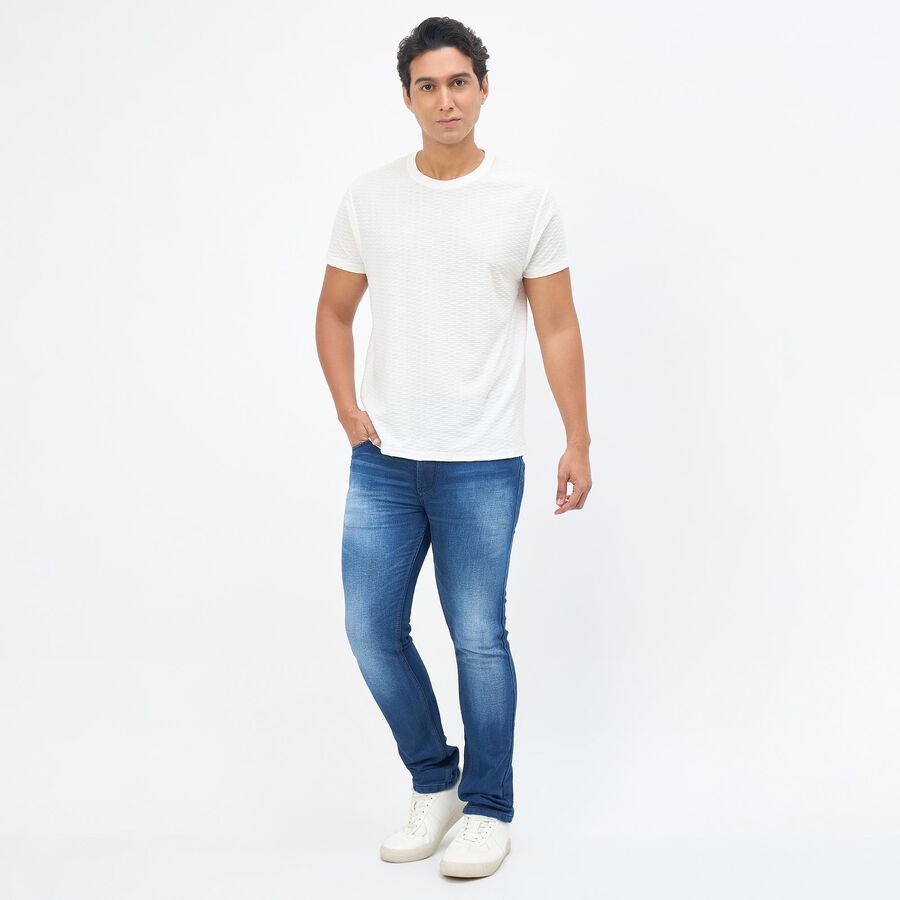 Men's Slim Fit Jeans, Dark Blue, large