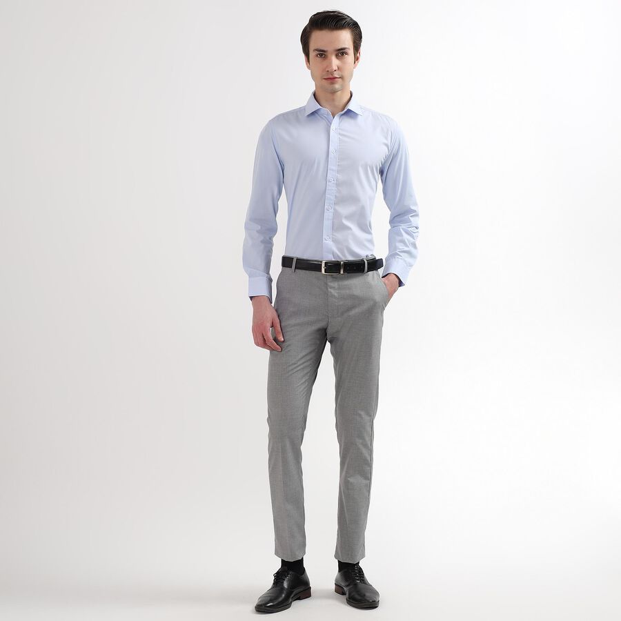 Men's Regular Collar Formal Shirt, Light Blue, large image number null