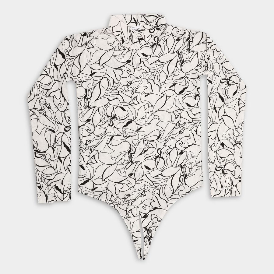 Girl's Blouse, White, large image number null