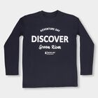 Boys' Navy Blue Round Neck Casual T-Shirt, नेवी ब्लू, small image number null