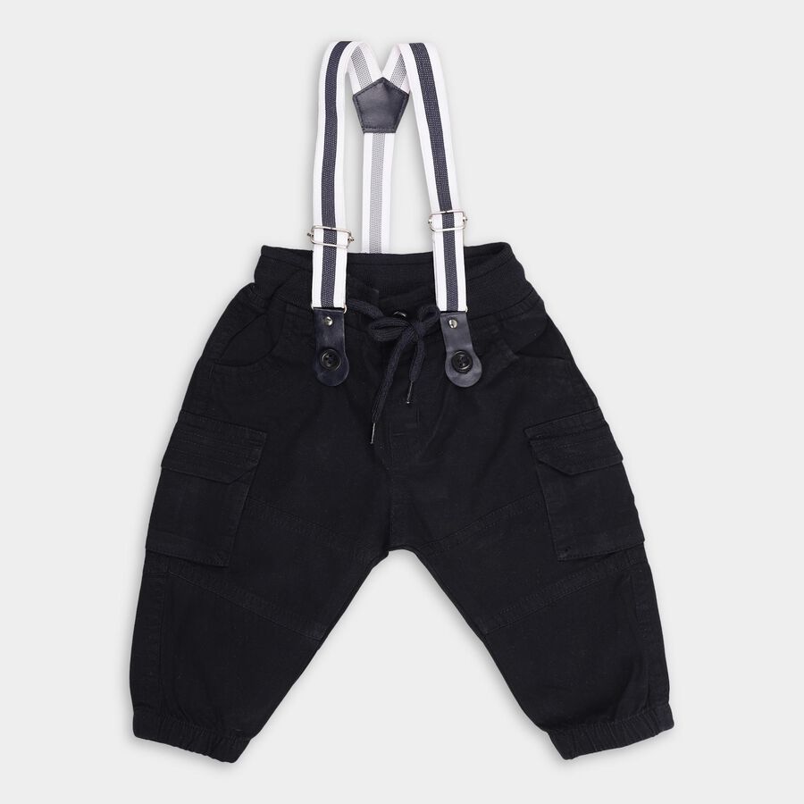 Infants' 100% Cotton Cotton Trousers, Navy Blue, large image number null
