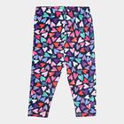Girls Printed Capri, Navy Blue, small image number null