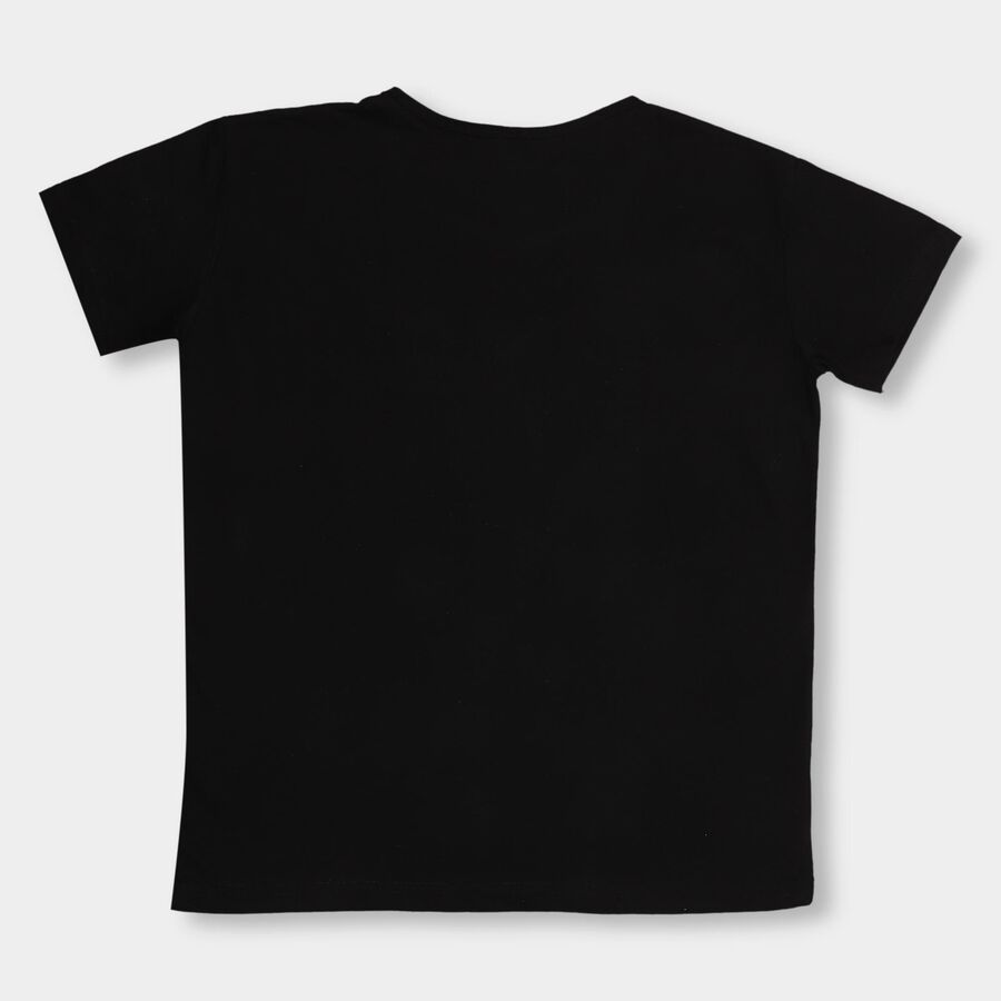 Girls' T-Shirt , Black, large image number null