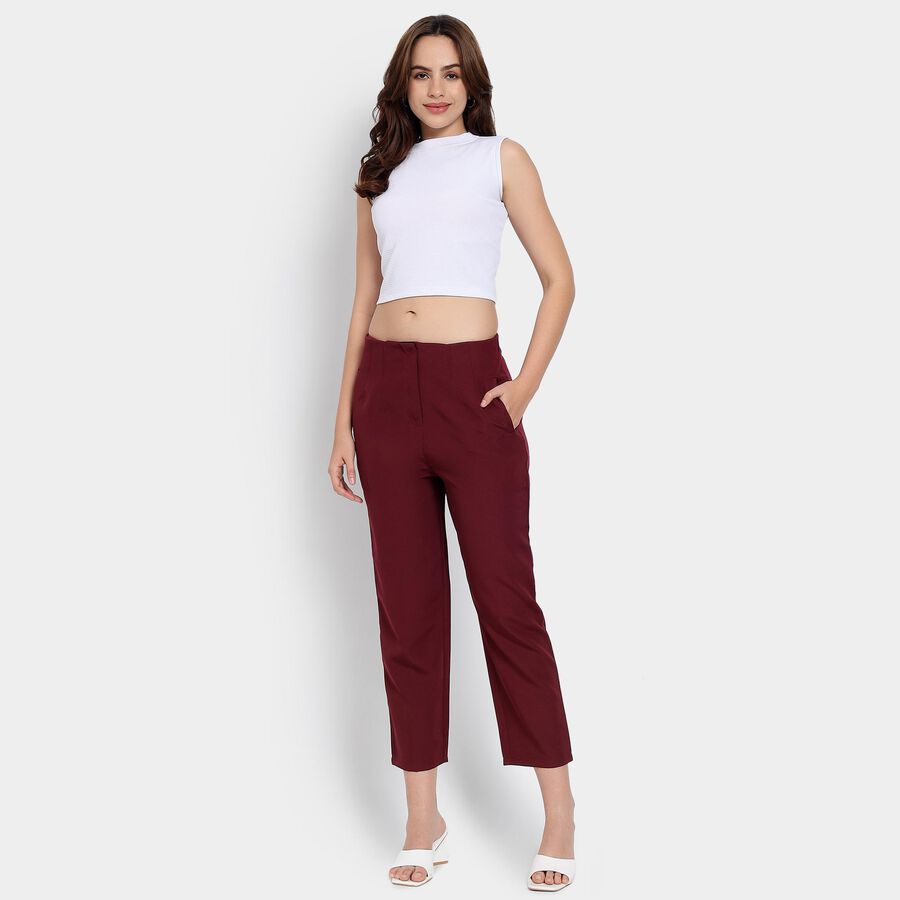 Ladies' Trousers, वाइन, large image number null