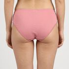 Women's Pink Regular Fit Solid Brief Panty, चुनिंदा, small