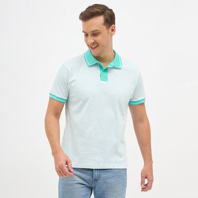 Men's 100% Cotton Collared Half Sleeves T-Shirt 