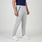 Men's Grey Regular Fit Track Pants, हल्का ग्रे, small