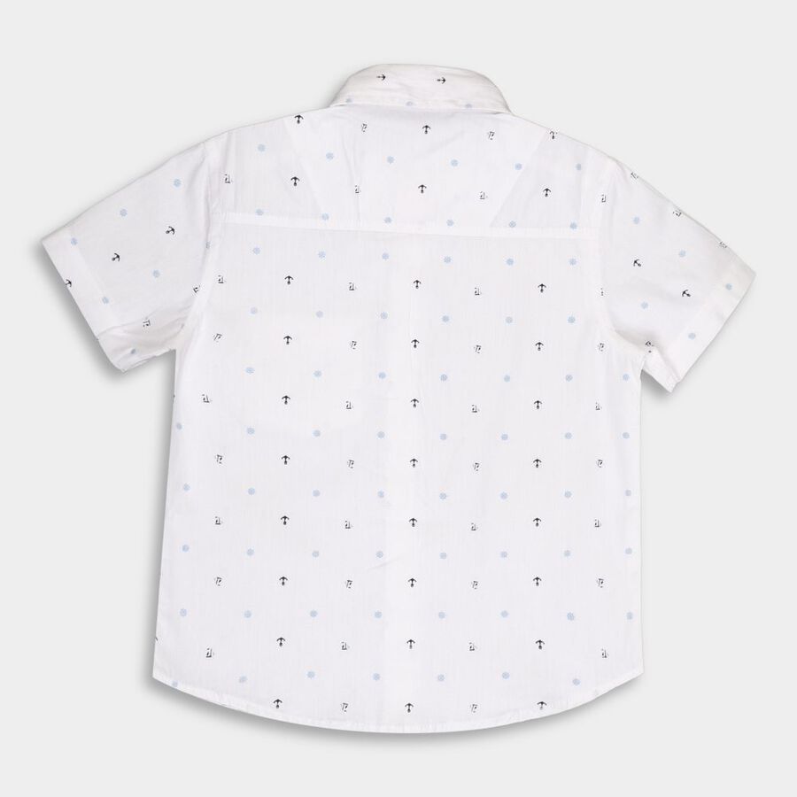 Boys Cotton Casual Shirt, White, large image number null