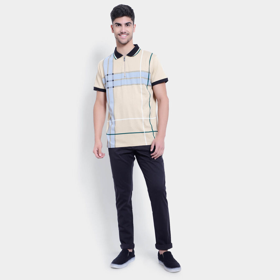 Cotton Polo Shirt, Brown, large image number null