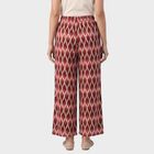 Women's Wine Regular Fit Printed Palazzos, Wine, small