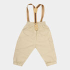 Infants Cotton Solid Trousers, Beige, small image number null
