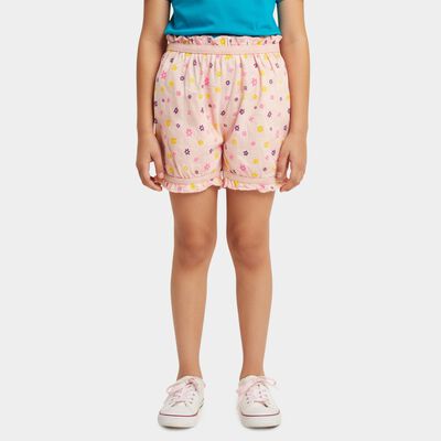 Girls' Pink Regular Fit Polka Dot Bloomers