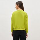 Women's Light Green Crew Neck Casual Sweatshirt, हल्का हरा, small image number null