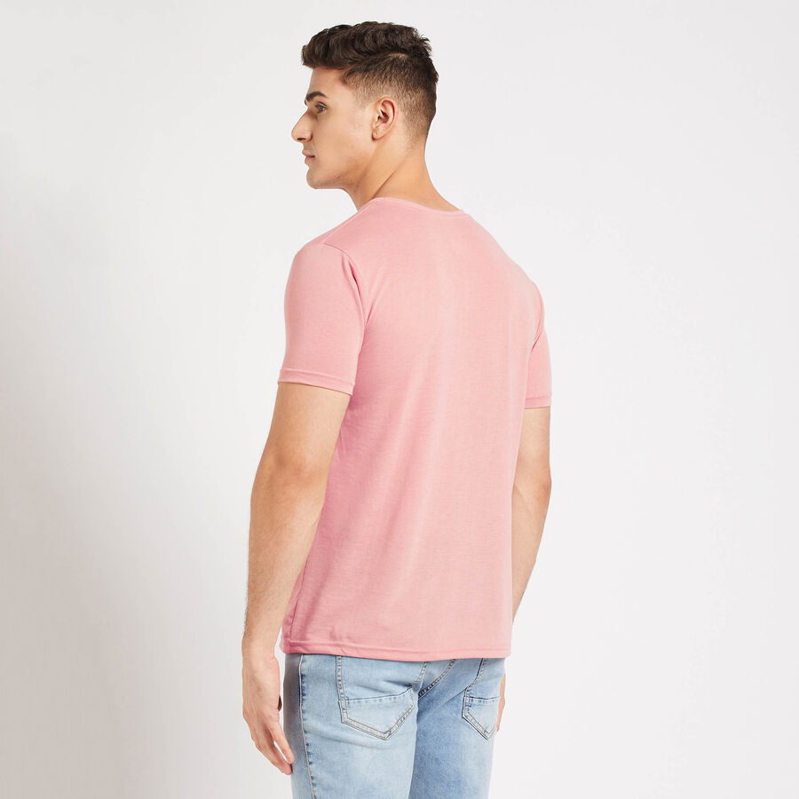 Round Neck T- Shirt, Peach, large image number null