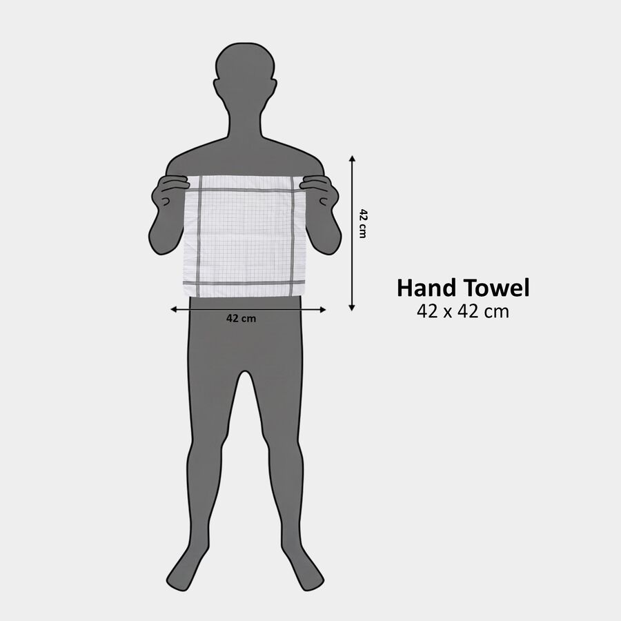 Men White Checked Pack of 3 Handkerchief, गहरा ग्रे, large