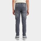 Boys Grey Slim Fit Washed Jeans, Light Grey, small