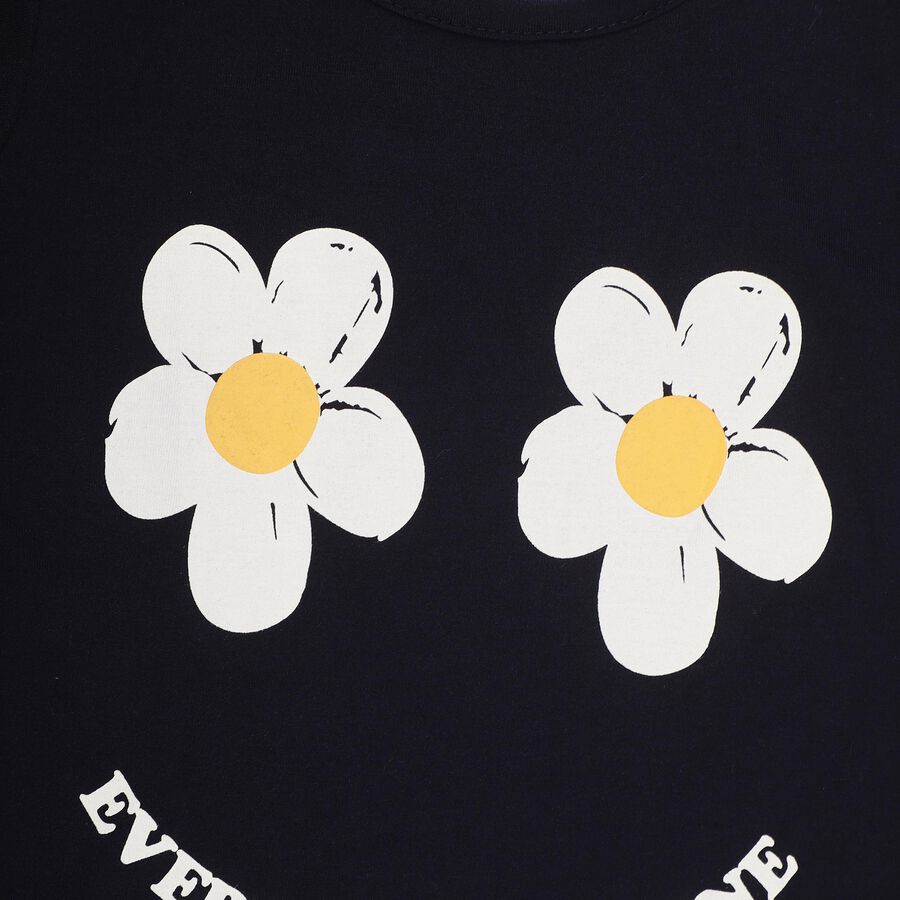 Girls' Top , Navy Blue, large image number null