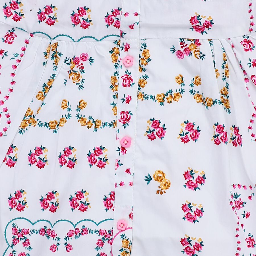 Girls' Frock, Off White, large