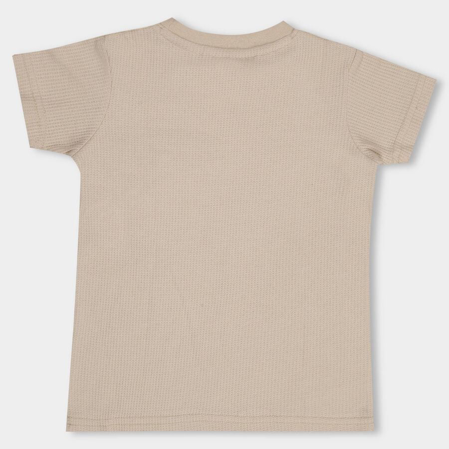 Boys' Half Sleeves T-Shirt, गहरा पीला, large image number null