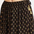 Flared Lehenga Skirt, Black, small image number null