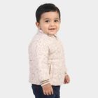 Infants' Beige Stand Collar Puffer Jacket, गहरा पीला, small