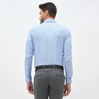 Men's Light Powder Blue Cotton Classic Collar Formal Shirt, मध्यम नीला, small image number null