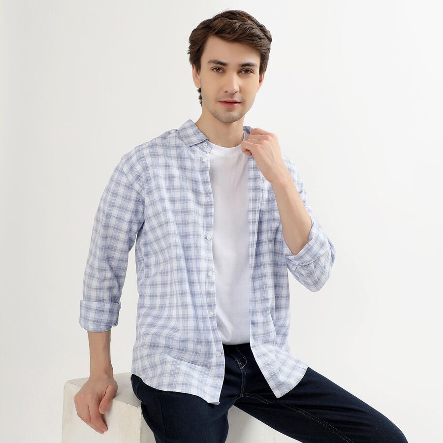 Men's Casual Shirt, Light Blue, large image number null