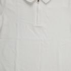 Boys White Cotton Round Neck Casual Half Sleeves T-Shirt, ऑफ व्हाइट, small