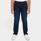 Boys Blue Regular Fit Stretchable Jeans, गहरा नीला, small