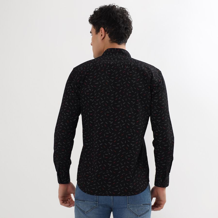 Men's 100% Cotton Casual Shirt , काला, large image number null