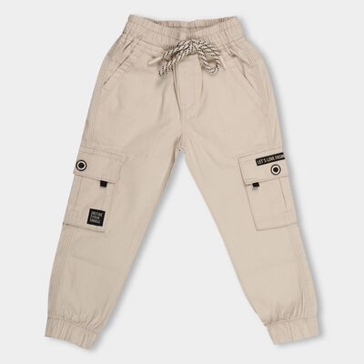Boys' 100% Cotton Cargo Trouser