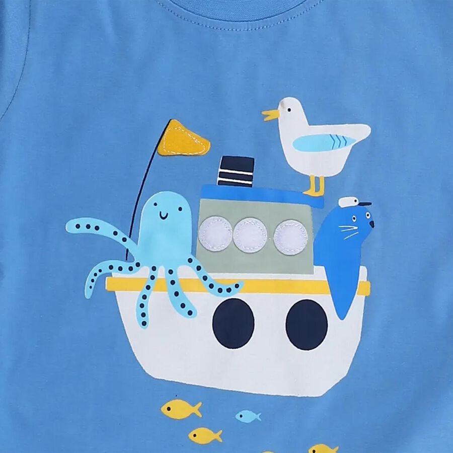 Infants' Baba Suit, Mid Blue, large image number null