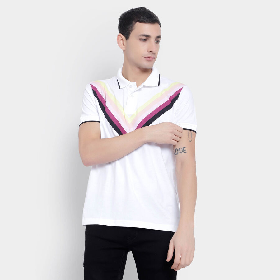 Cotton Polo Shirt, White, large image number null