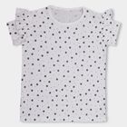 Girls' 100% Cotton T-Shirt, Off White, small image number null