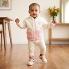 Infants' Light Pink High Neck Zip-Up Sweatshirt, Light Pink, small