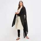 Ladies' Dupatta , काला, small image number null