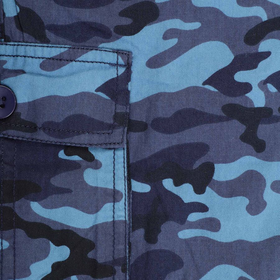 Boys Cotton Bermuda, Mid Blue, large image number null