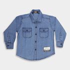 Boys' Casual Shirt, मध्यम नीला, small image number null